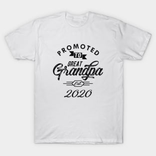 Promoted to great grandpa est. 2020 T-Shirt